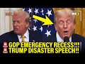 Trump gives DISASTER SPEECH as House SHUTS DOWN