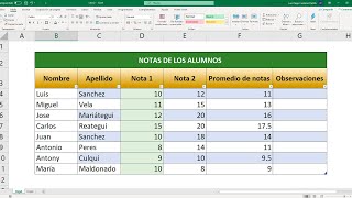 Cómo hacer una tabla Excel y aplicar formatos en celdas