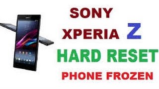 How to unlock sony xperia z pattern