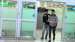 131029 동방신기 TVXQ  Yunho & Changmin 김포공항 입국