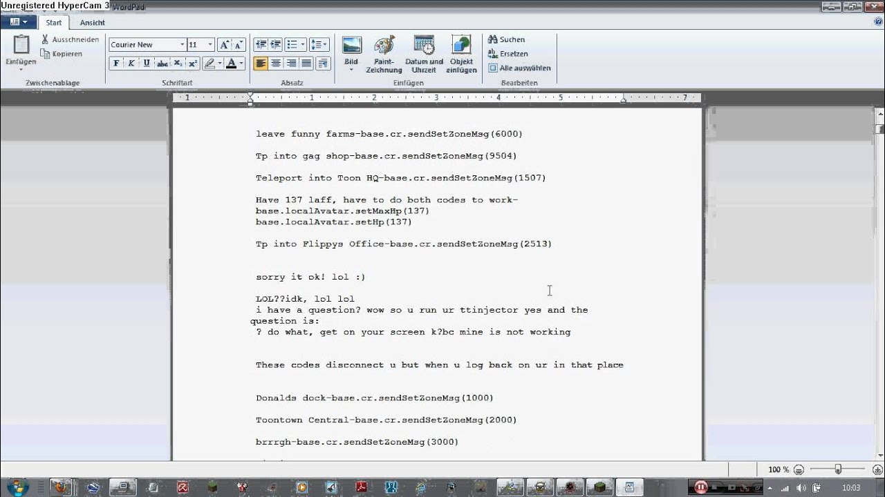 toontown free python injector codes - YouTube