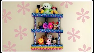 #diy Cardboard Corner Shelf / Rack / Room #organizer #tutorial