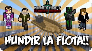 HUNDIR LA FLOTAAAA!! - Juegos del hambre c/ VEGETTA, LUZU Y WILLYREX - MINECRAFT