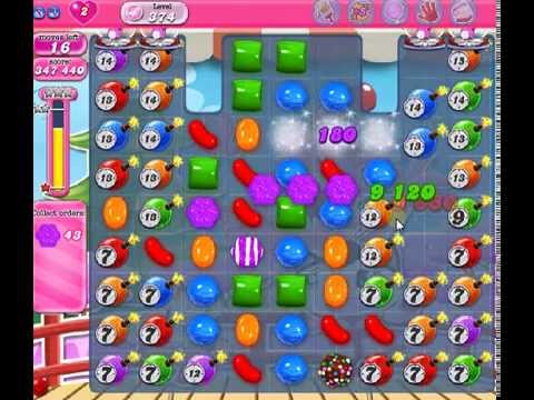 How to beat Candy Crush Saga Level 374 - 3 Stars - No Boosters - 706