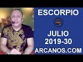 Video Horscopo Semanal ESCORPIO  del 21 al 27 Julio 2019 (Semana 2019-30) (Lectura del Tarot)