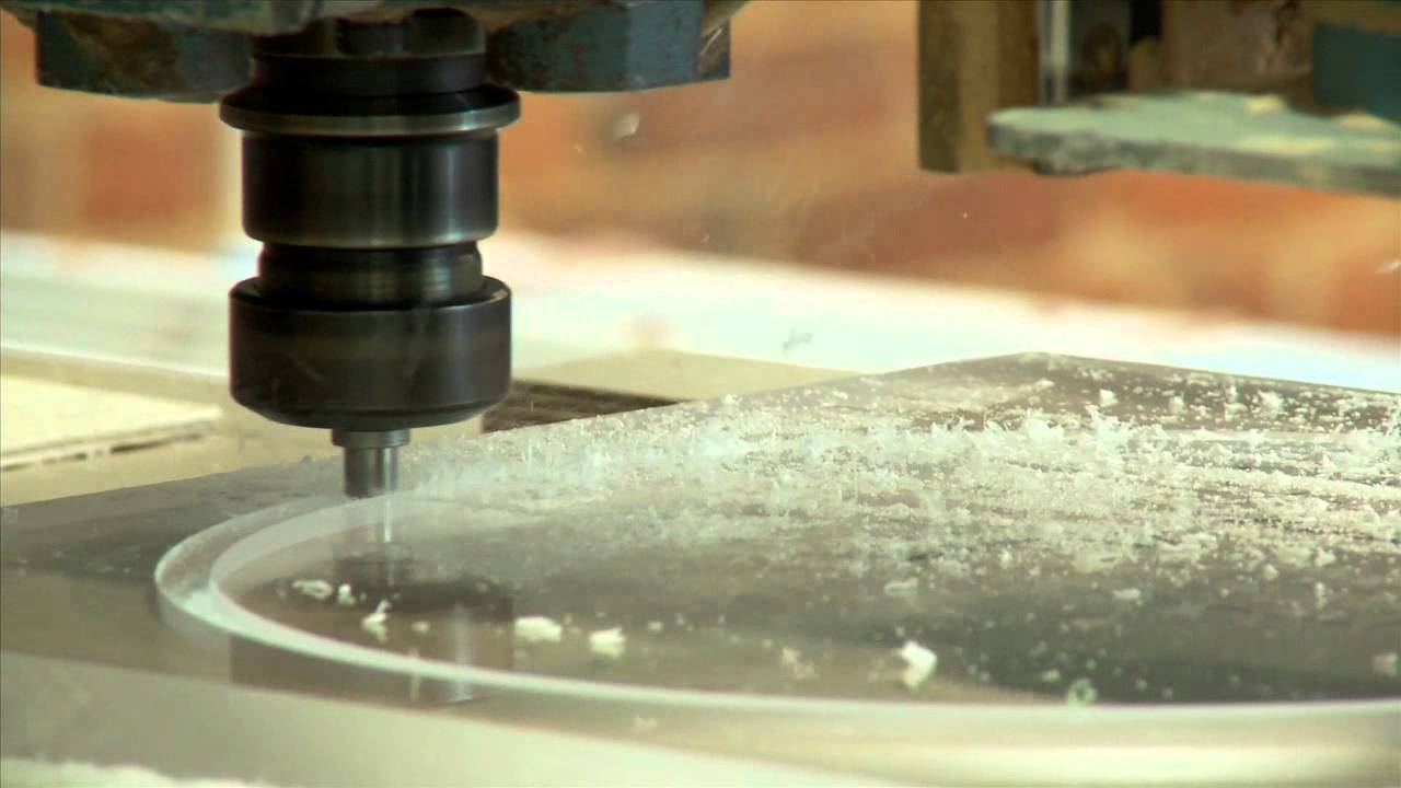 CNC Router Machining Clear Acrylic YouTube