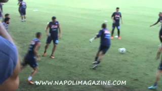 VIDEO - NAPOLIMAGAZINE.COM: NAPOLI, L'ALLENAMENTO DEL GIOVEDI' (8/8/2013)