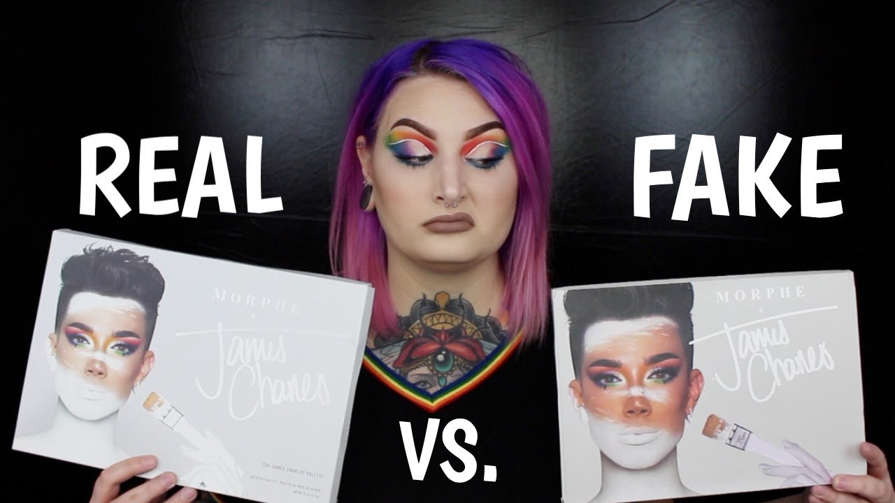 DESTROYING,James,Charles,Palette,REAL,vs,FAKE,(MAKEUP,REVIEW)🎨|,Piper,Rock...
