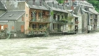 Inondations: retour des habitants à Saint-Béat - 20/06