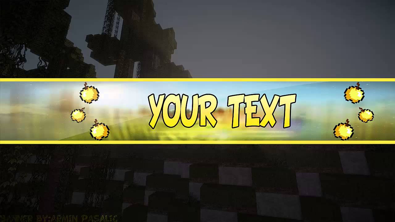 20 Youtube Banner Template Psd Minecraft Psd Youtube Template