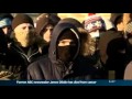 A rally in Russia to protest against the killing of a soccer club supporter has turned into a nationalist riot.