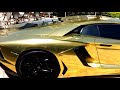 Lamborghini Aventador LP 700-4 in GOLD! Supercars Ferrari,Audi.Miami 2012
