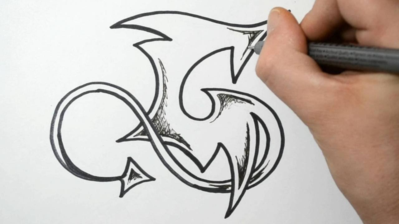 How to Draw Graffiti Letter G YouTube