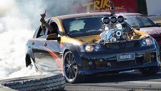 Blown V8 Holden Commodore burnout - ROGUE