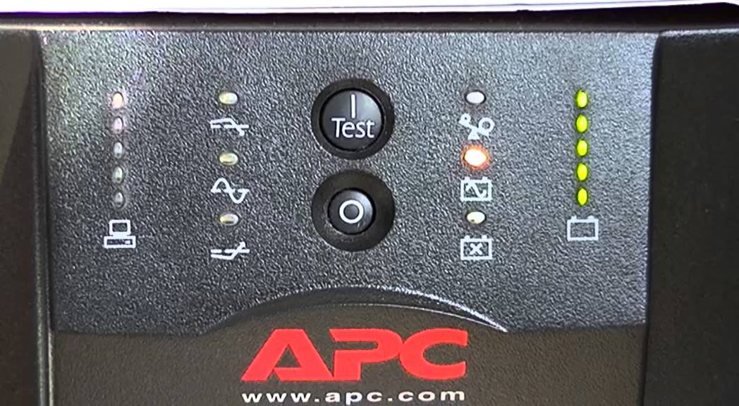 apc smartups 750 on battery operation test YouTube