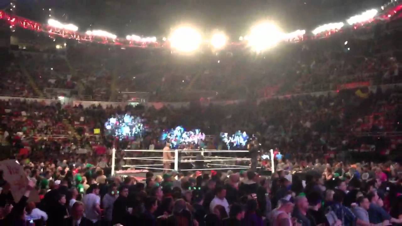 WWE RAW Opening 4/23/12 Joe Louis Arena Detroit YouTube