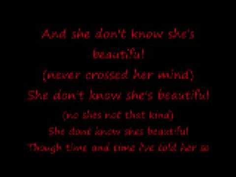 sammy kershaw - she don't know she's beautiful (lyrics) - YouTube