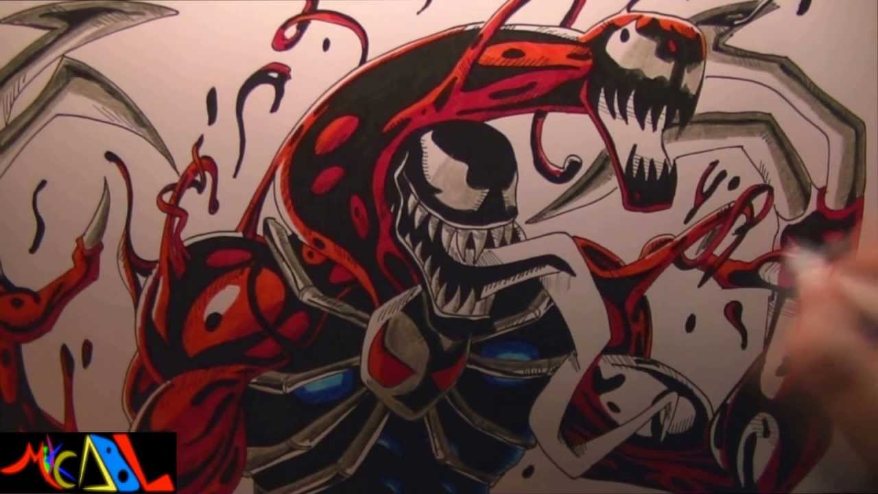 Dibujando a: Fusion Venom-Carnage - YouTube