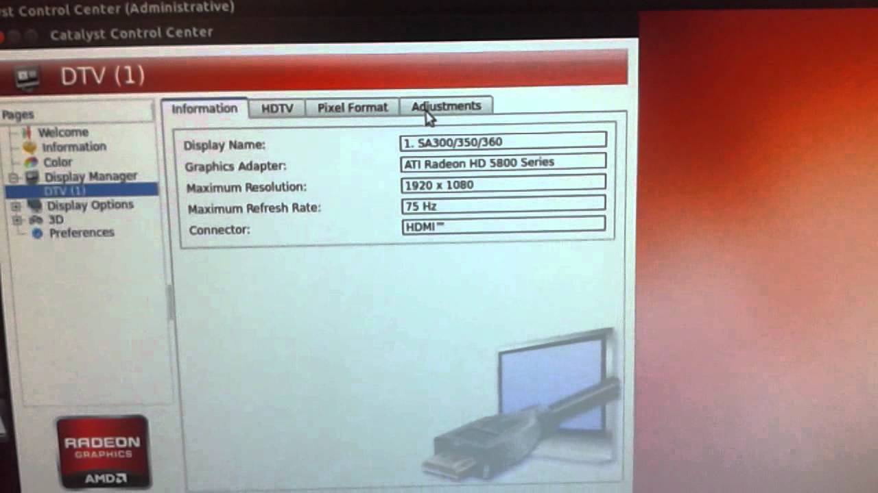 Scaling Issue AMD CCC 12.8 Ubuntu 12.04 64bit - YouTube