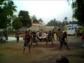 Soleil d'Afrique performing in Wonuwali's dance and drum workshop in Guinea