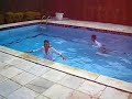 Batizando piscina da Ciranda Cultural