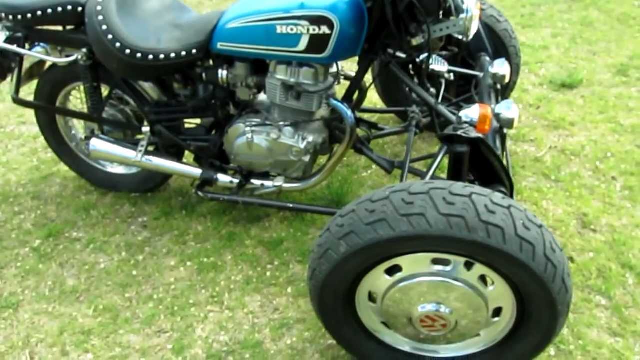 Reverse trike 1981 Honda CM400E - YouTube
