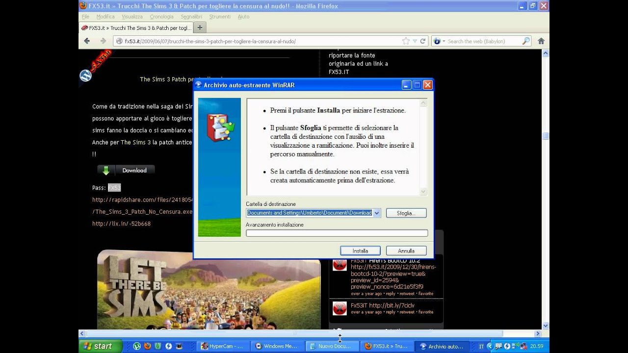 come scaricare la pach per the sims 3 per il pc pe rlevare la censura ...