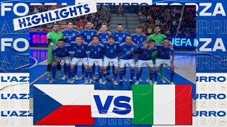 Highlights: Repubblica Ceca-Italia 3-3 | Futsal | Qualificazioni FIFA Futsal World Cup 2024