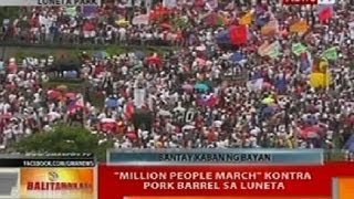 BT: 'Million People March' vs pork barrel sa Luneta