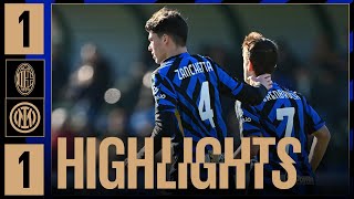 UNA SFIDA AD ARMI PARI 🤝? | MILAN 1-1 INTER | HIGHLIGHTS UNDER 20 | PRIMAVERA 1 2024/25⚽⚫🔵??