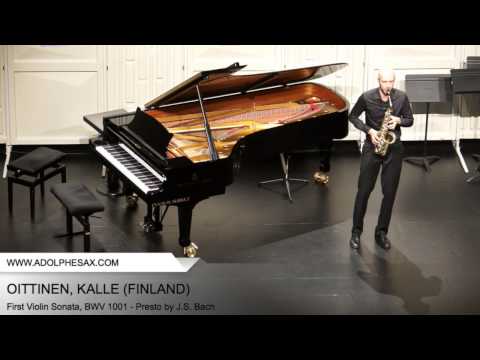 Dinant2014 OITTINEN Kalle First Violin Sonata, BWV 1001 Presto by J S Bach