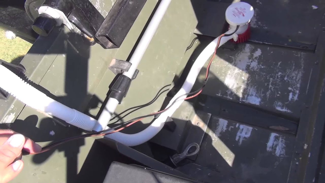 How to Bilge Pump Install on a jon boat OOW Outdoors YouTube