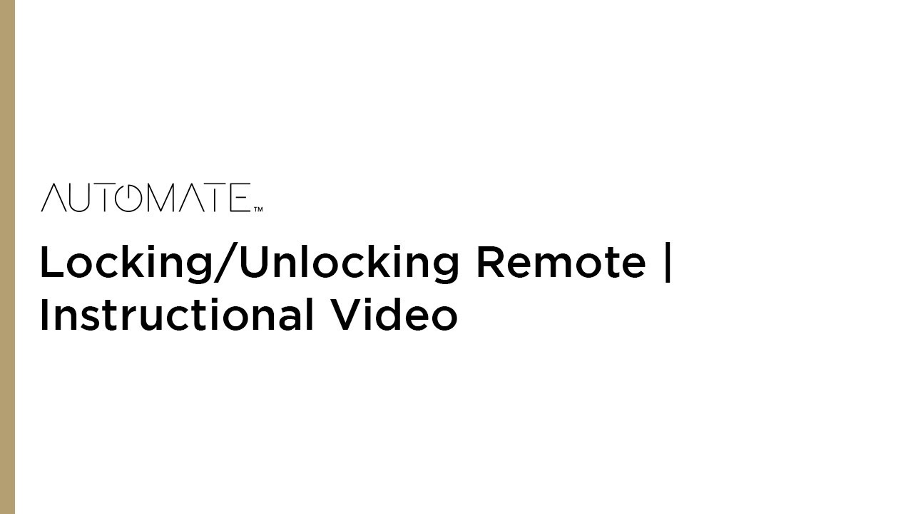 Automate ARC – Locking/Unlocking Remote