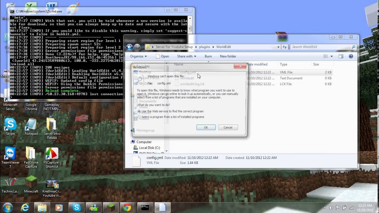 How to install server plugins minecraft [Windows] - YouTube