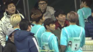 140113 아육대 - 폴짝 뛰어내리는 luhan & xiumin