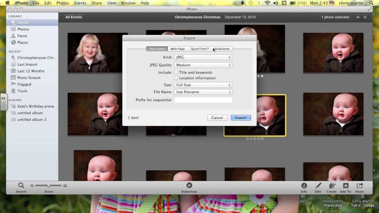 iPhoto Shutterfly Plug-in - YouTube