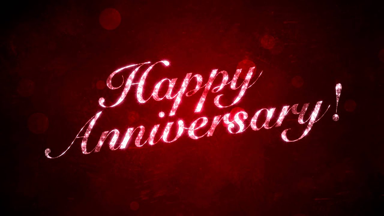 Happy Anniversary on Red - HD Background Loop - YouTube