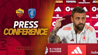 LIVE | La conferenza stampa di Daniele De Rossi alla vigilia di Roma-Empoli