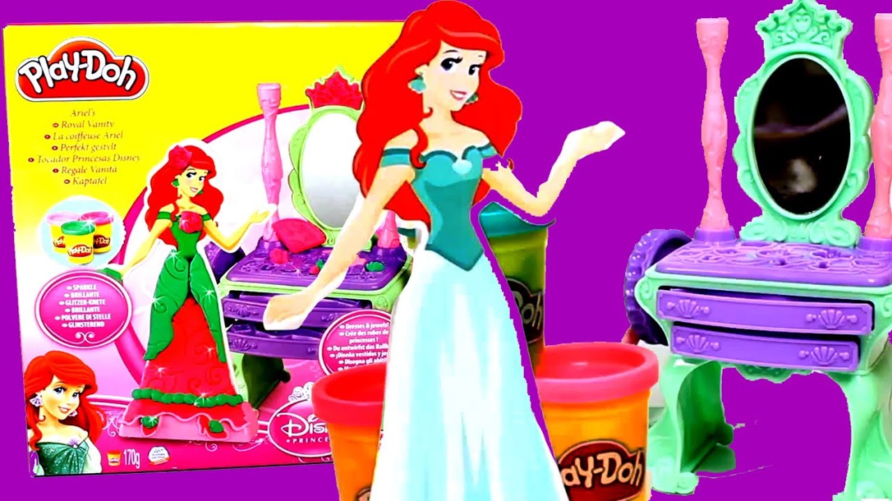 Play Doh Disney Princess Ariel's Royal Vanity Playset Playdough Ariel