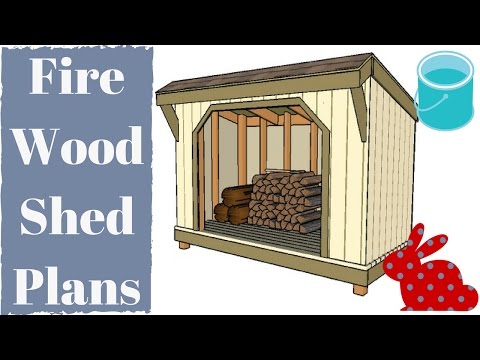How to build a firewood shed - YouTube