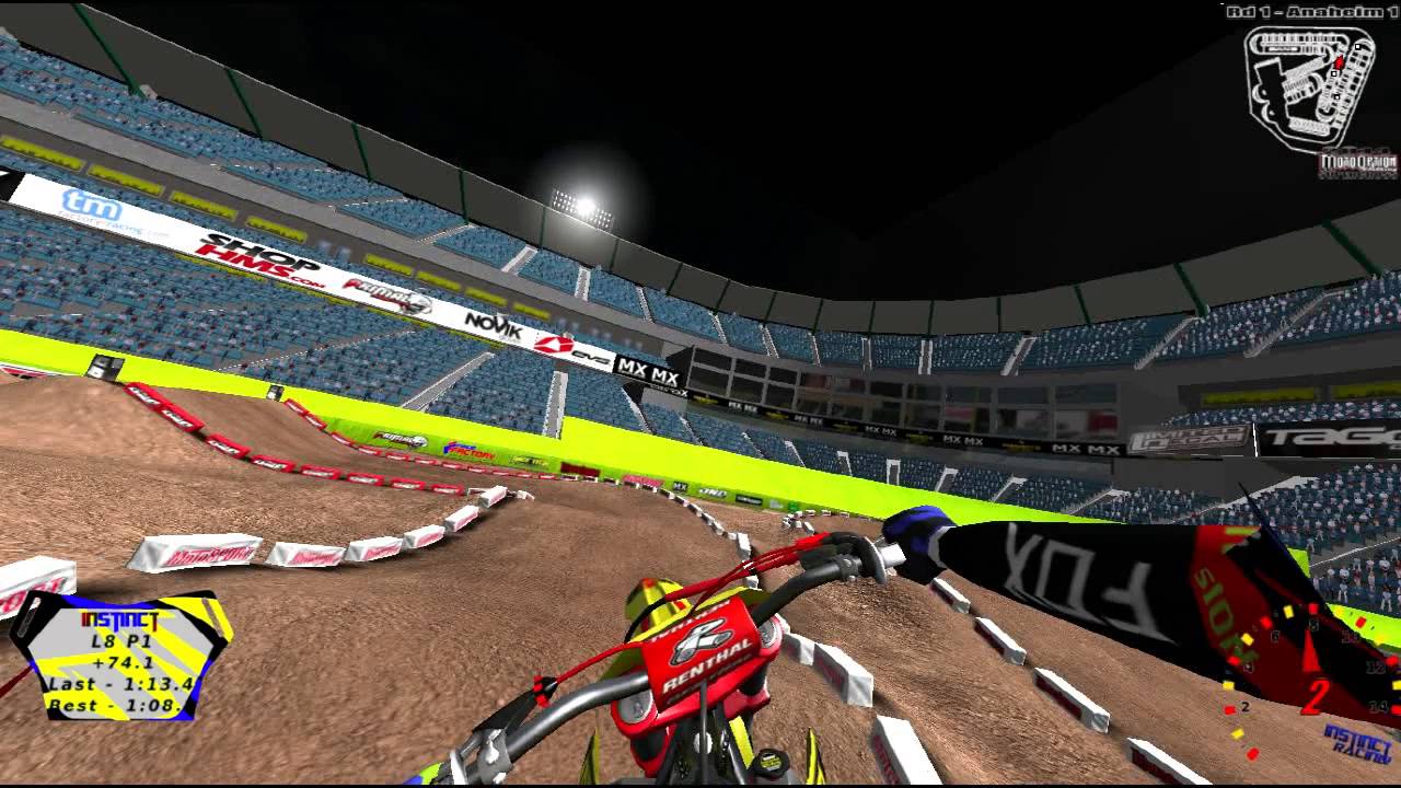 Mx Simulator 2014 Anaheim 1 Fastish lap - YouTube