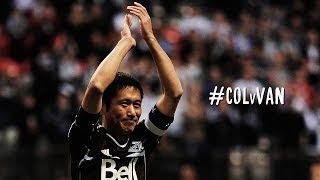 Young-Pyo Lee is subbed for the last time as he finishes his career with the Vancouver Whitecaps