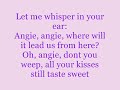 The Rolling Stones - Angie - w/ lyrics