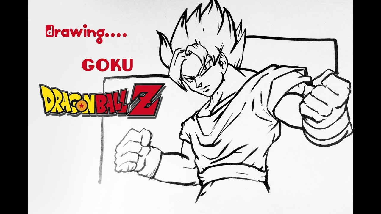 How to Draw Goku from Dragonball Z - Easy Things to Draw 1 ...