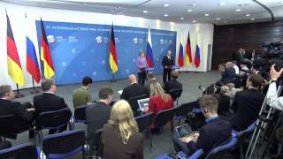 Пресс-конференция с Ангелой Меркель