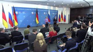 Пресс-конференция с Ангелой Меркель