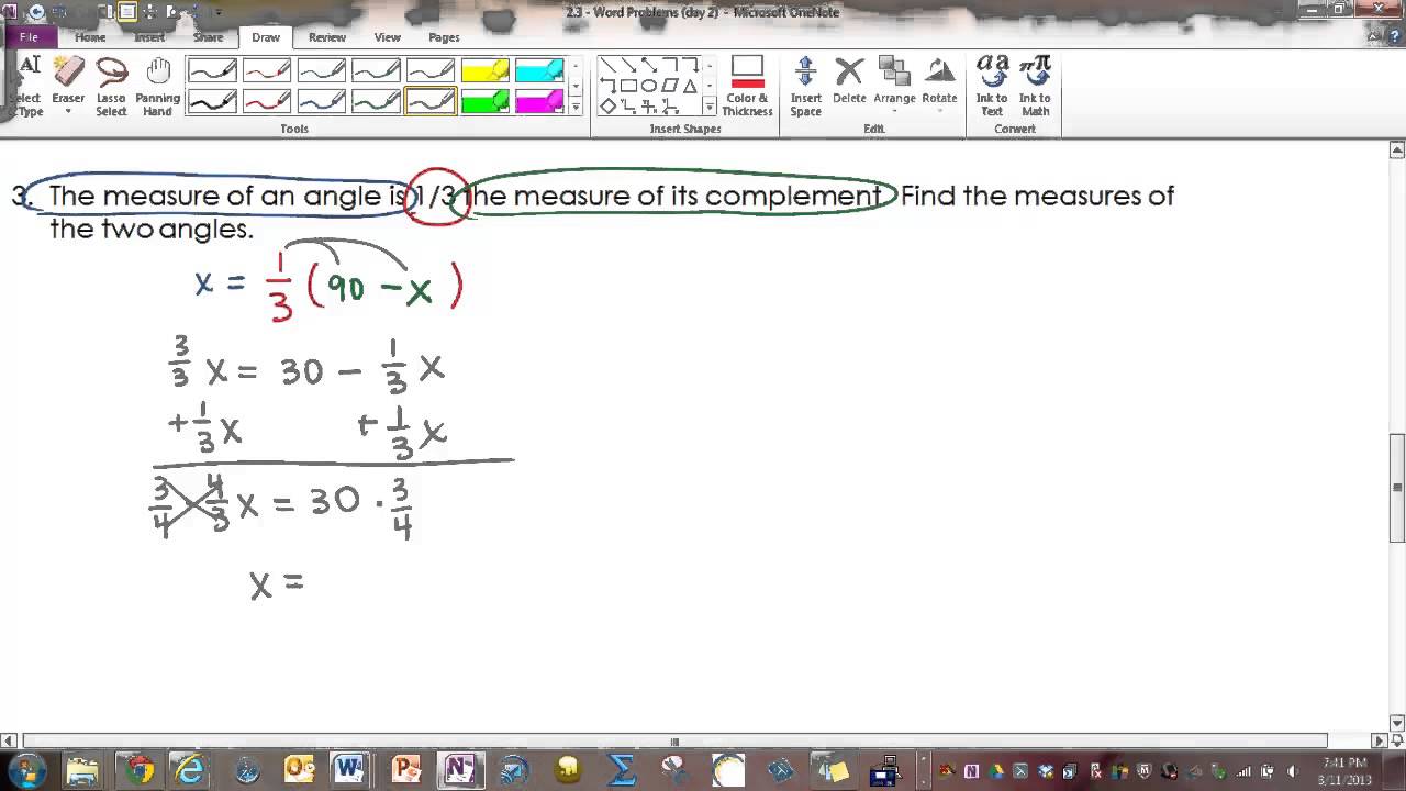 Complementary and supplementary angles practice worksheet answers image