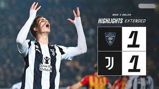 EXTENDED HIGHLIGHTS | Lecce 1-1 Juventus | Cambiaso's Goal | Serie A