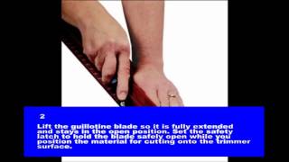 Watch Video Instructions for Using a Guillotine Paper Trimmer