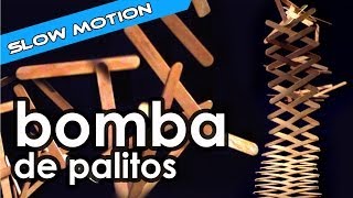 Bomba de palitos em câmera lenta [slow motion]